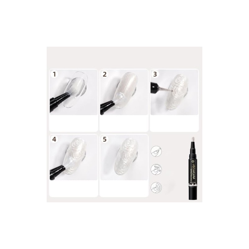 Rotuladores de gel para uñas 6 Piezas Rotuladores de Pintura