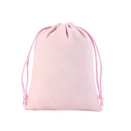 YoungJewl 50Pcs Velvet Jewelry Bags With Drawstring Pink Pouches Velvet Gift Bags for Wedding Favors Party Christmas Candy Bag（2.8x3.6Inches）