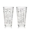 True Glass Cocktail Shaker with 7 Classic Recipes and Measurements
