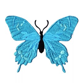 Patchwork Paradise Blue Swallowtail Butterfly Nature-Inspire