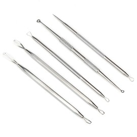H&S Blackhead Remover Tool Kit Pimple Whitehead Acne Comedone Extractor Tool Set Stainless Steel