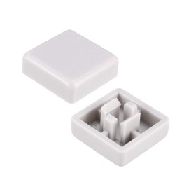 uxcell 20pcs Tactile Push Button Switch Caps 12x12mm for 12x12x7.3mm Micro Tactile Switch Grey