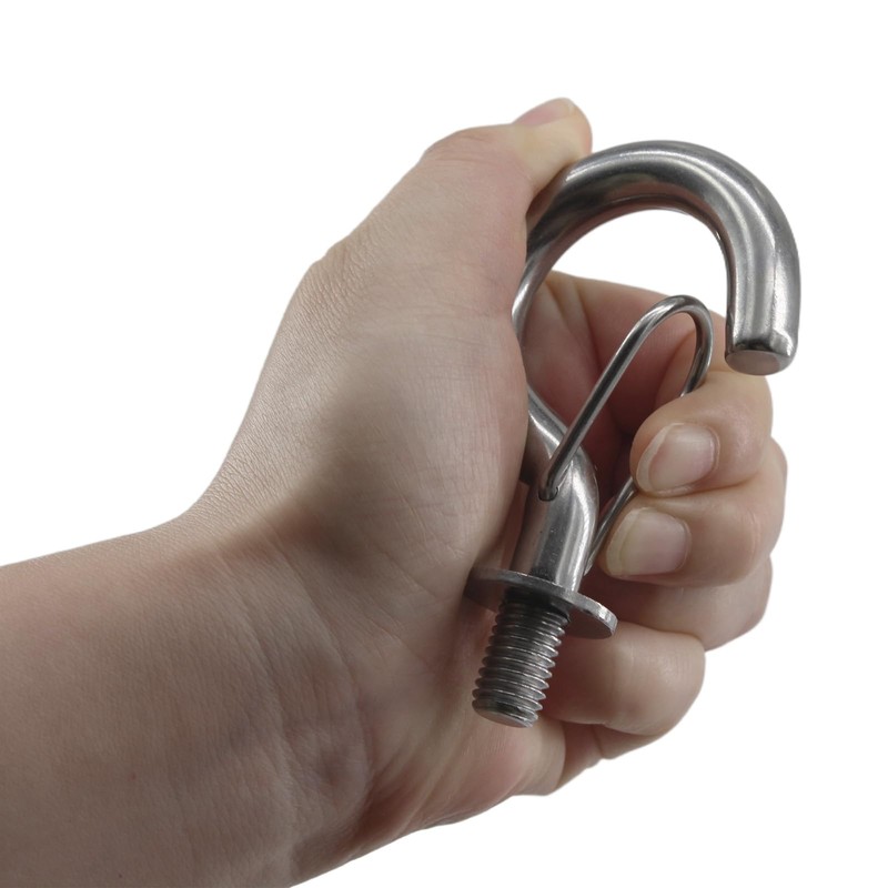 Zerniple (6 Pieces) M6 Hanging Hook 304 Stainless Steel Screw