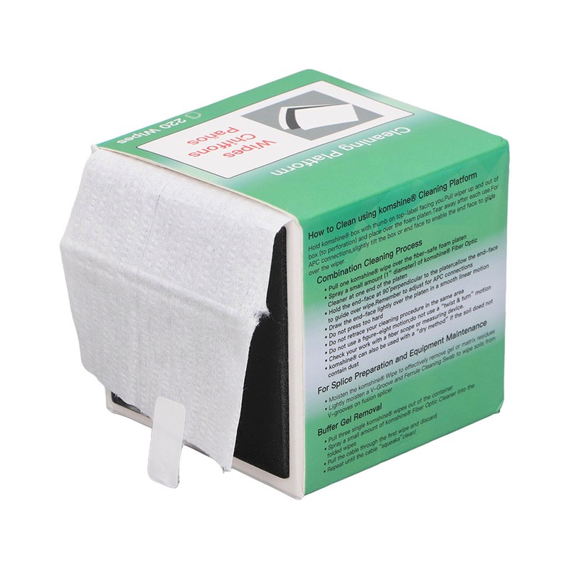 Fiber Optic Cleaning Wipe 220 Sheets Dust Free Cleaner Platform