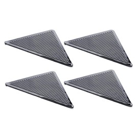 MDYNI 10Pcs/lot Triangle Reusable Anti-Skid Rubber Mat Non Slip Patch Mat Washable Rug Gripper Stopper Tape Sticker Black Corners Pad,A00001