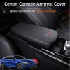 LEXLEY Armrest Box Cover Center Console Pad Waterproof Anti-Scratch Leather