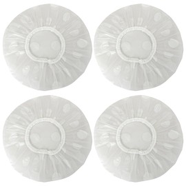 THXFUNAREA 4 Pieces Covers for Food Bread Baking Accessories Proofing Basket Bread Proofing Foil Round Bowls Sourdough Cover Covers Elastic Accessories Food Storage Covers