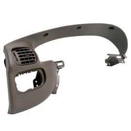 HECASA Dash Upper Dashboard Pad Bezel Compatible with 1997-2003 Ford F150 Expedition ABS Plastic Dash Gauge Instrument Cluster Bezel Trim Brown