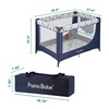 Pamo Babe Portable Crib Baby Playpen with Mattress and Carry