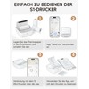 iDPRT Mini Printer with 1 Roll Sticker Paper, Thermal Printer