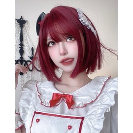 Inman Women's Wig, Bob, Pattsu Wig, Full Wig, Straight, Natural, Harajuku, Lolita, Everyday Wear, Ear-hook Style
