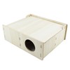 Amonk Multi-Chamber Hamster House Wooden Secret Peep Shed and Explore