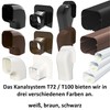 TS 72 EXC Pipe Outlet End Piece Black for Duct