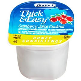 Hormel Thick & Easy Thickened Cranberry Juice Cocktail (Honey Consistency), 4-Ounce Portion Control Cups (Pack of 24)