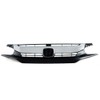PIT66 Front Upper Bumper Hood Black Chrome Grille Compatible with