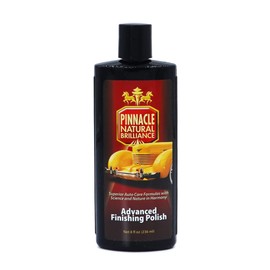 Pinnacle Advanced Finishing Polish (8 oz) - Crystal Clear Gloss - Safe for Clear Coats - Highly Concentrated Formula