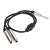 1/4 Inch Stereo Splitter Y Cable Aluminum Alloy Shell 6.35mm