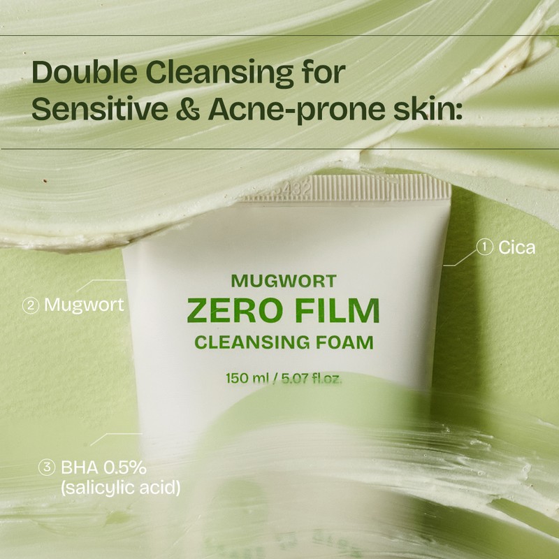 orien Mugwort Zero Film Cleansing Foam 150ml - orien Mugwort
