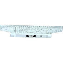 M + R 715300000 rolling ruler 30 cm acryl gals protractor magnifier