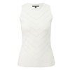 comma Women's Sweater Vest, White-0120, 42