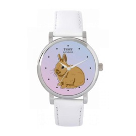 Toff London Ladies Brown Netherland Dwarf Rabbit Watch