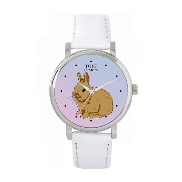 Toff London Ladies Brown Netherland Dwarf Rabbit Watch