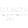 Brembo P23149N Premium Ceramic Front Disc Brake Pad Set CHRYSLER/CHRYSLER