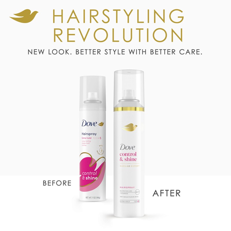 Dove Style + Care Hairspray Strength Shine Extra Hold, 7