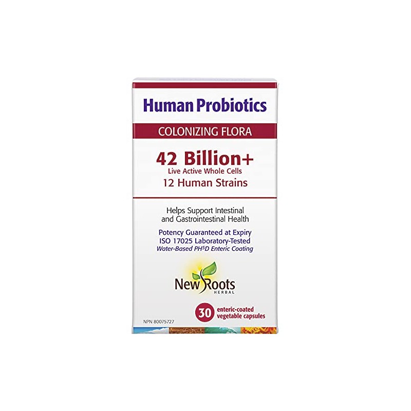 New Roots Herbal - Human Probiotics, 30 capsules - Colonizing