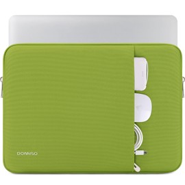 DOMISO Laptop Case Sleeve 17.3 inch Protective Laptop Carrying Case Bag Water-Resistant Notebook Accessories for HP Pavilion Envy 17/Dell IdeaPad/LG Gram/MSI/Razer Blade Pro 17,Light Green