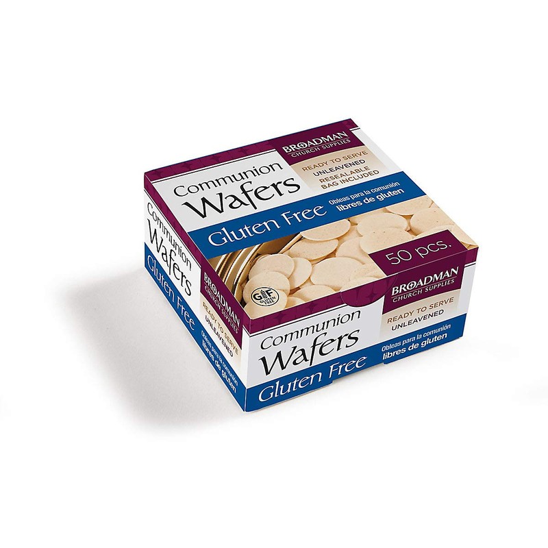 Broadman Church Supplies Communion Wafer, Gluten Free, 50 Count