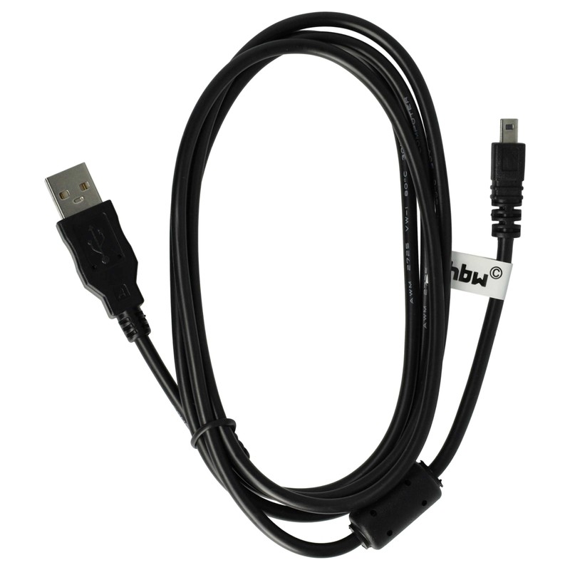 vhbw 5x USB-Kabel Datenkabel (Standard-USB Typ A auf Kamera) kompatibel