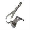 Migashima Manufacturing Toe Clip Steel Deep Twin, Silver/L 528-00812