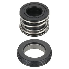 PATIKIL Mechanical Seal Kit, 2 Pcs 15mm Gas Water Pumps Replace Rubber Mechanical Shaft Seal Replacement Kit