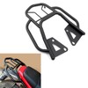 Mokuo Motorcycle Rear Luggage Rack with Handrail in Heavy Iron