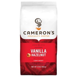 Cameron's Coffee Roasted Ground Coffee Bag, Flavored, Vanilla Hazelnut, 32 Ounce