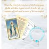 Miraculous Medal Bracelet with Miraculous Medal Prayer Card, The Lord's