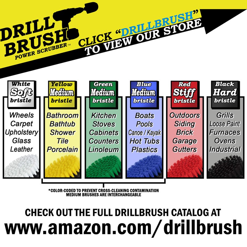 Drill Brush Power Scrubber by Useful Products Brochas de taladro