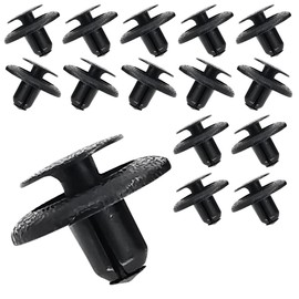 Mean Mug Auto 201525-716183A 15x Rocker Panel & Garnish Moulding Push Type Retainer 7mm Hole Clips Replaces OEM Toyota 90467-07168, 90467-07168-C1, GM 88970494, 88973676