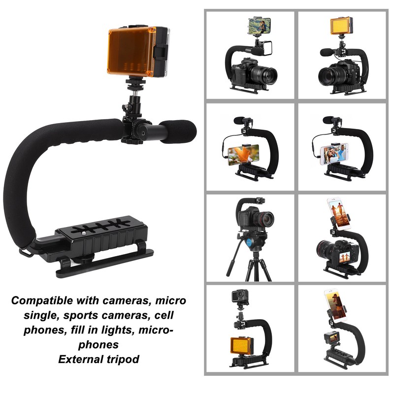 DV Bracket Stabilizer Kit Professional Handheld Video Stabilizer Grip with