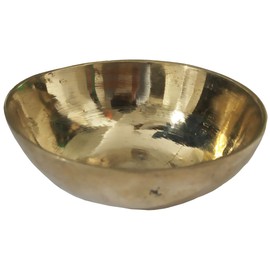 Purpledip Kansa 12163 - Cuenco de masaje ayurvédico (bronce)