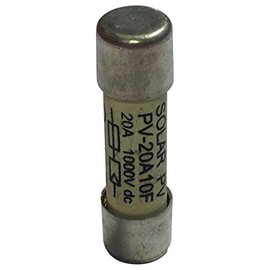 Cooper Bussmann PV-20A10F Fuse, 20 Amp, 1000V DC Solar Ferrule, 10 mm x 38 mm