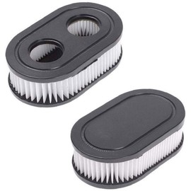 OFKPO 2 Pcs Oval Air Filter Lawn Mower Air Filter Lawn Mower Engine Parts Air Filter For 593260 798452 Walk-Behind Lawn Mower (Black)