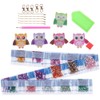 5PCS DIY Owl Diamond Painting Key Chain Acrylic Pendant Handmade