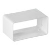 Steinberg14 White 220x55mm | 8x2 inch Flat Ducting Connector -