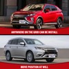 No Drill Front License Frame Compatible with Mitsubishi Eclipse Cross