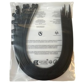 EzySup Extra Large Zip Ties Heavy Duty for Outdoor Use,900mm x 12mm,110kg Tensile Strength,10 Pieces,Black