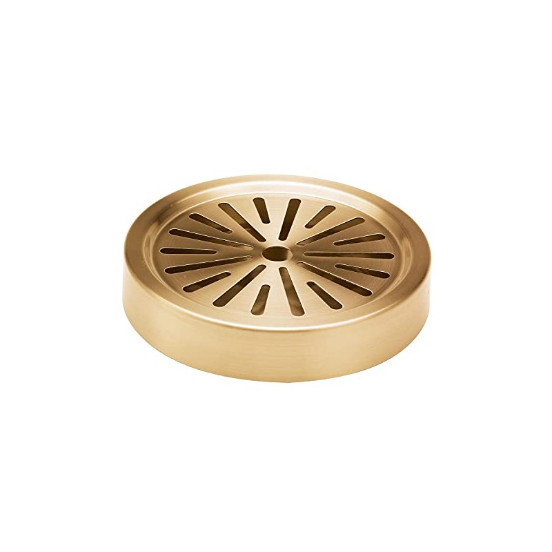Service Ideas DT6BSVG DRIP Tray, Round, 6IN, Vintage Gold