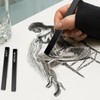 Graphite Material Sticks, 12 Pcs Square Compressed Charcoal, Graphite Pencils,Drawing