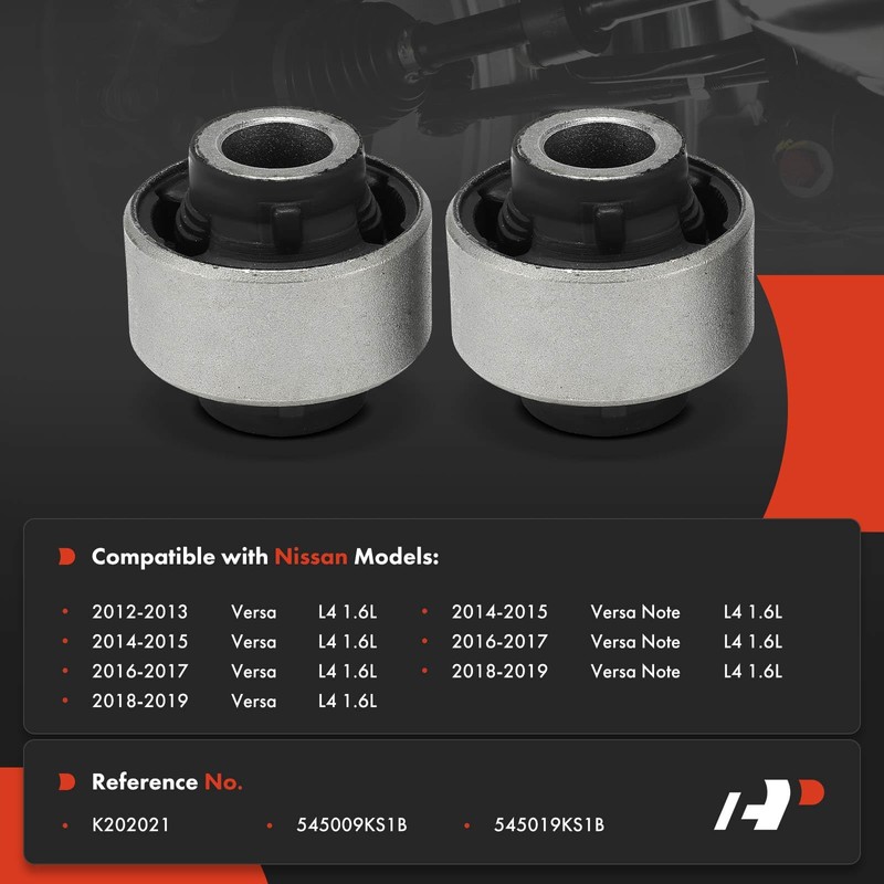 A-Premium 2 x Front Lower Rearward Control Arm Bushing Kit,
